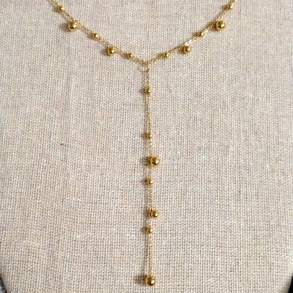 18kt Gold Over Titanium Bubble Necklace - Picture 1 of 3